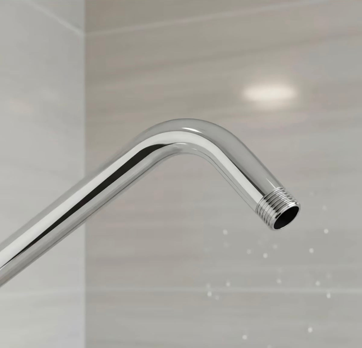 Brazo y Chapetón P/Regadera 50cm  Inoxidable Cromado para Uso Funcional y Duradero