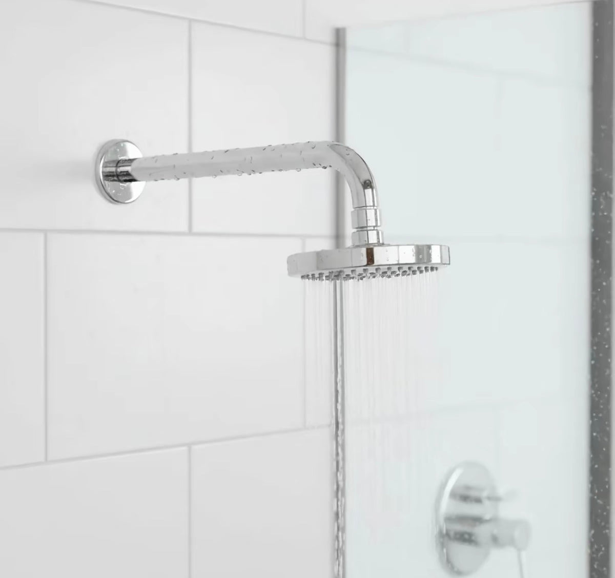 Brazo y Chapetón P/Regadera 50cm  Inoxidable Cromado para Uso Funcional y Duradero