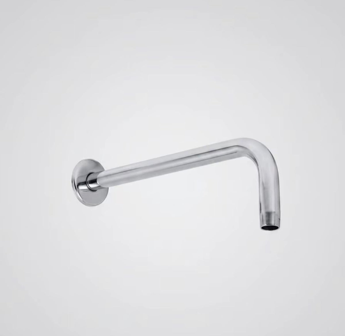 Tubo Para Regadera 40cm Brazo Con Curva Acero Inox Cromado