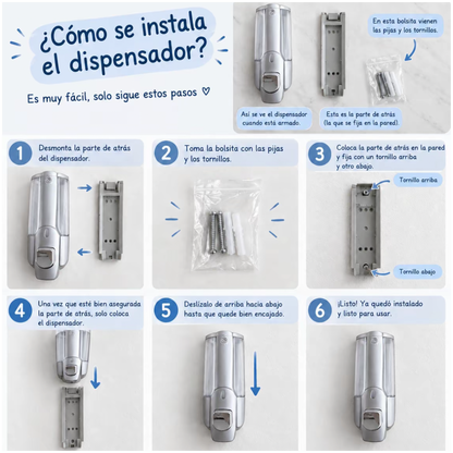 DISPENSADOR DE (JABON LIQUIDO,GEL ANTIBACTERIAL)