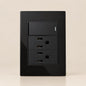 Contacto Duplex Elegante Negro