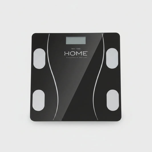Bascula Digital Corporal, Inteligente con Pantalla LCD,Recargable USB,Analizador de Composición Corporal,Bluetooth Compatible iOS y Android (Negro)