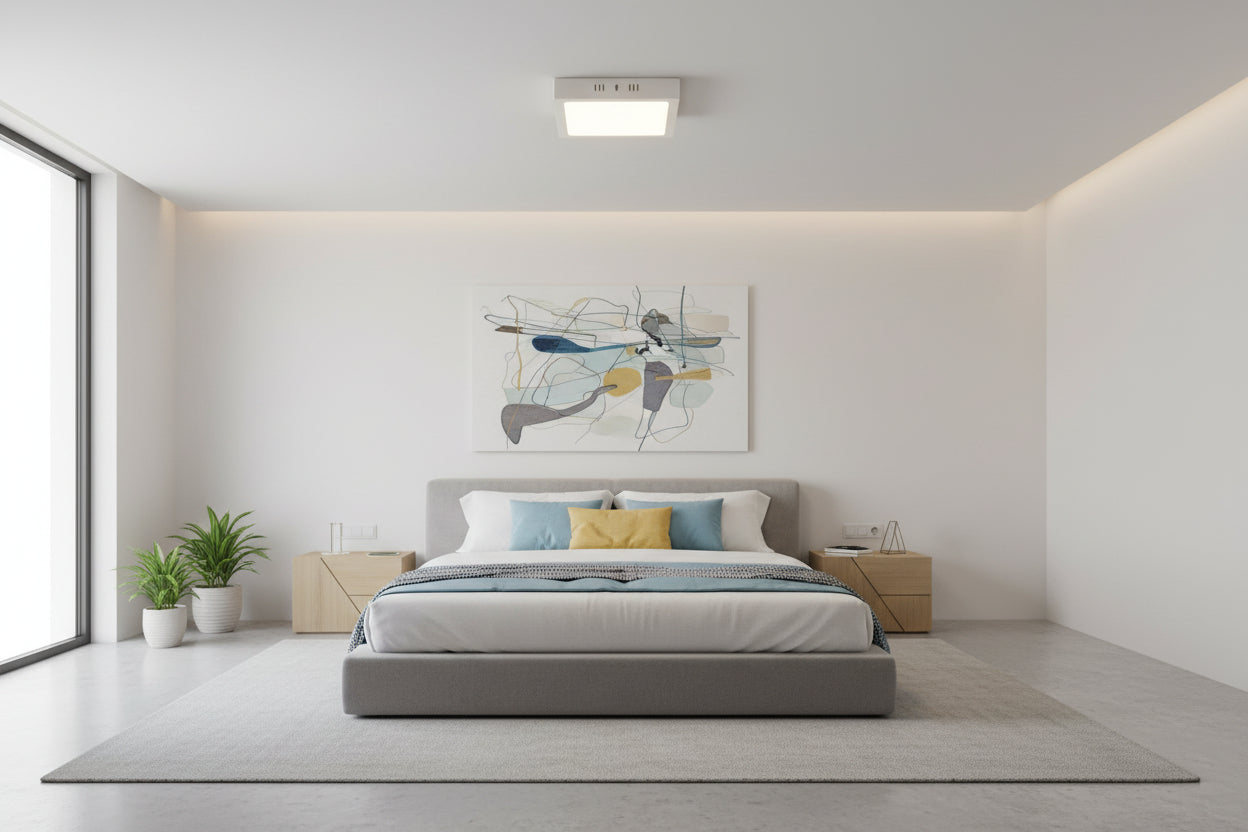Luminario LED de Sobreponer AKSI - Cuadrado, 18W, Luz Blanca Fría