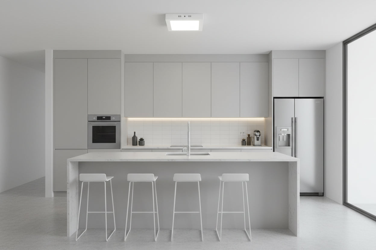 Luminario LED de Sobreponer AKSI - Cuadrado, 18W, Luz Blanca Fría