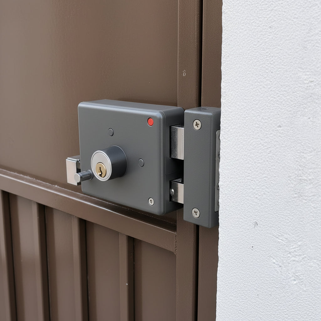 (DERECHA) Cerradura Instala fácil Fumetax - Seguridad para Puertas de Metal o Madera